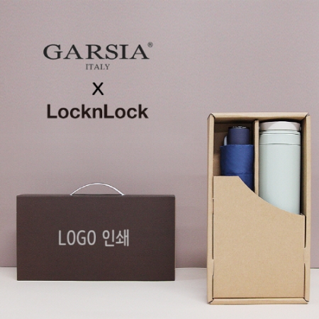 가르시아 3단 심플 수동 우산 + 락앤락 메트로 투웨이 텀블러 세트 #2