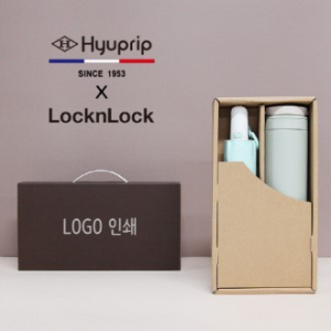 협립 3단 53 암막 야옹이 완전 자동 우양산 + 락앤락 메트로 투웨이 텀블러 세트