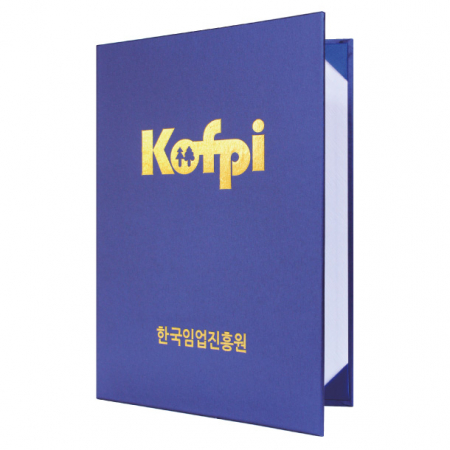 스트라이프 청색 고급 상장 케이스 #2