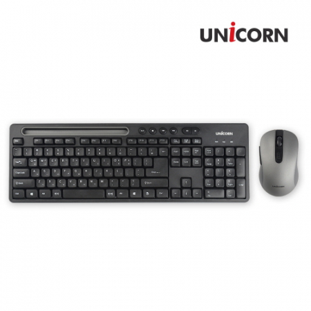 유니콘 스마트폰 / 테블릿 거치형 무소음 무선키보드 마우스 세트 BK-8000S #6