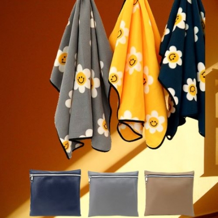 포근한 해피 미니 클러치 쿠션 담요 #2