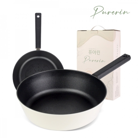 퓨어린 화이트 인덕션 (IH) 티타늄 코팅 궁중팬(웍) 24cm #2