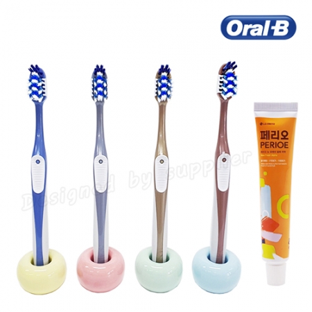 뉴 오랄비 크로스액션 세정력 칫솔 페리오 칫솔 치약세트 #5