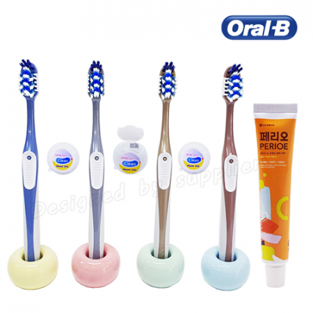 뉴 오랄비 크로스액션 세정력 칫솔 페리오 치실 칫솔치약세트 #5