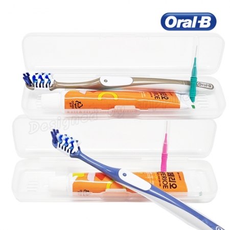 뉴 오랄비 크로스액션 세정력 칫솔 페리오 치간1p 칫솔 치약세트 #4