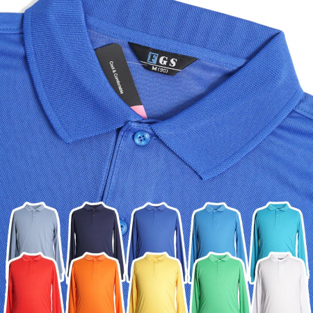 매직 에어로쿨 카라넥 긴팔티 베이직 솔리드 단체 기능성 쿨 쿨링 쿨론 냉감 티셔츠 #2