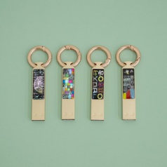 아름누리 한글 자개열쇠고리 스틱USB
