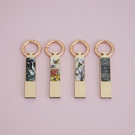 아름누리 전통민화 자개열쇠고리 스틱USB(8G~32G) #2