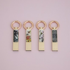 아름누리 전통민화 자개열쇠고리 스틱USB(8G~32G)