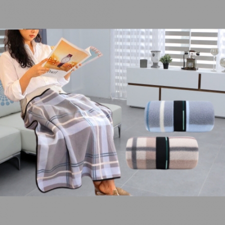 심플밴드 체크무늬 포근한 담요 #2