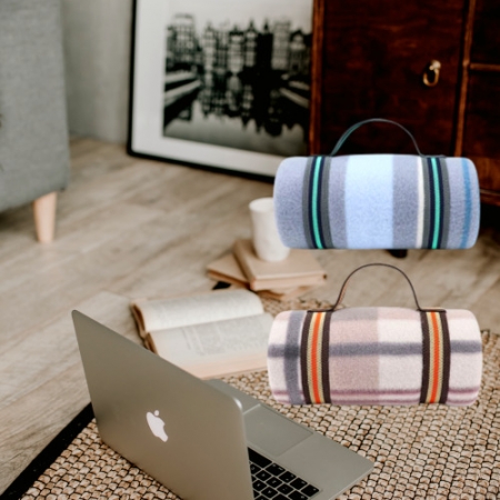 체크무늬 패턴 밴드 담요 #2