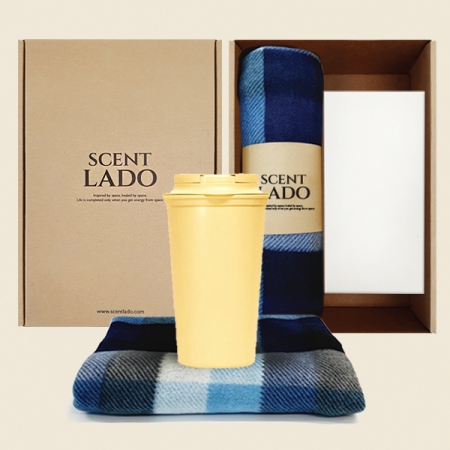 센트라도 네이처 담요+모닝 핸들 텀블러 세트 #3