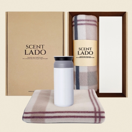 센트라도 패턴 담요 + 포인트 텀블러 세트 #3