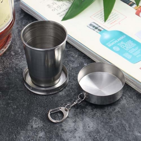 휴대용 자바라 접이식컵(75ml) 캠핑 등산 술잔 #2