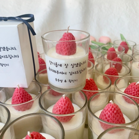 미니 스트로베리 캔들 / 소이왁스 캔들 #2