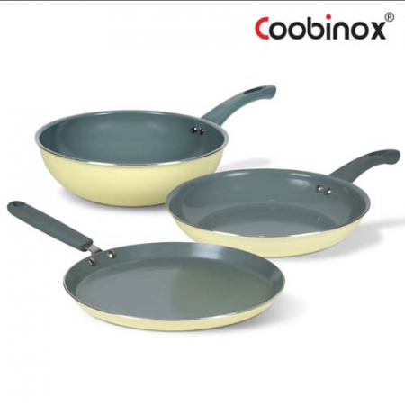 [쿠비녹스] 인덕션 파스텔로 3종 세트 (28cm프라이팬 / 28cm궁중팬중팬/ 28cm크레팬) #2