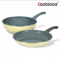 [쿠비녹스] 인덕션 파스텔로 2종 세트 (28cm프라이팬 / 28cm궁중팬)