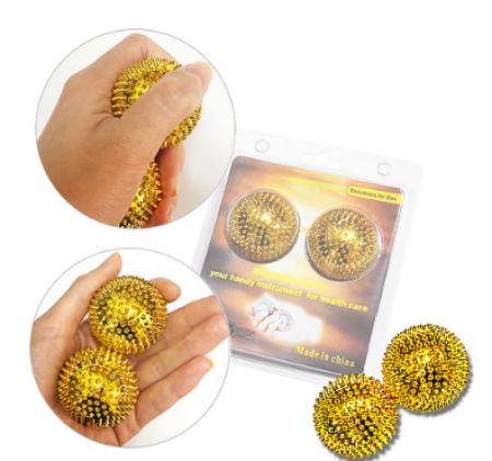 황금 지압볼 지압구 손악력 2개 1세트 대자 #2