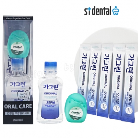 오랄케어 치과용 스펀지 치실50 가그린 100ml 9호 구강용품 선물세트 #4