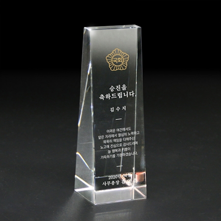크리스탈 상패 퇴직 감사패 위촉 송공패 근속 공공기관 기념패 art 346 #2