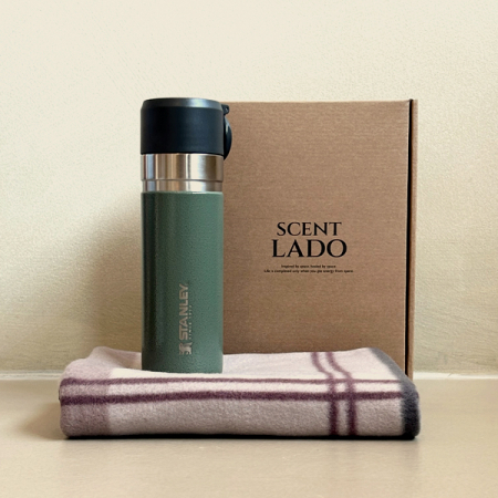 센트라도 패턴담요 + 스탠리 고진공 슬림보틀 텀블러 세트 #2