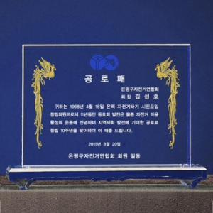 상패 저렴한 근속 회사 퇴직 크리스탈 방패 제작 NW