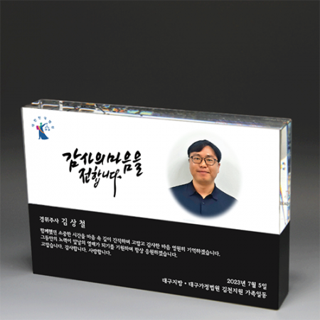 퇴직 기념패 상패 장기근속패 공로패 송공패 사진 상패 ph 1197 #2