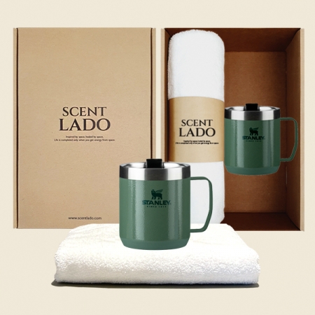 센트라도 송월 타올 수건 + 스탠리 클래식 진공캠프 머그 세트 #3