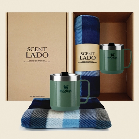 센트라도 네이처 담요 + 스탠리 클래식 진공캠프 머그 세트 #3