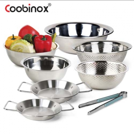 [쿠비녹스] 믹싱볼 쌀함박 채반 집게 플레이트 8종 세트(CO-1163) #2