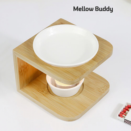 멜로우버디 대나무 아로마 오일 버너 워머 램프 #5