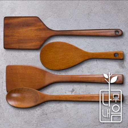 [쿠비녹스] 나무내음 뒤집게(특대) 집게 볶음스푼 주걱 4종 #2