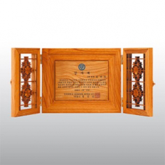 감사패 원목 기념패 재직기념패 송공패 귀목 꽃문살 고전패 大 HD06-4
