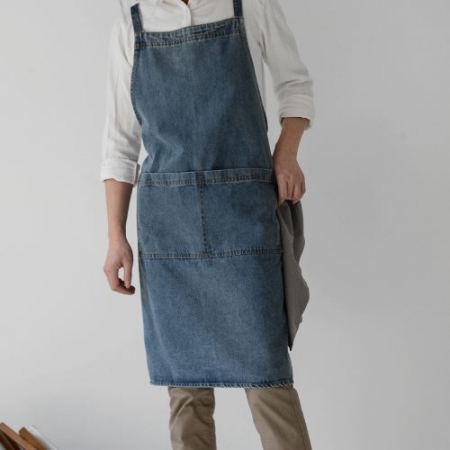 어쎈틱 데님 앞치마, x형 디자인 #3