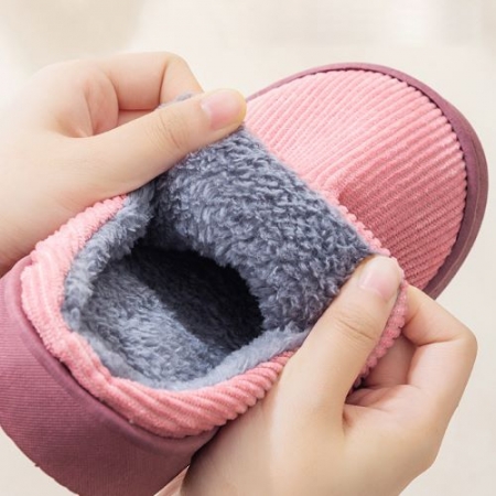 골지 털 실내화, 심플한 디자인 실내화, 쿠션좋은 실내화 #3