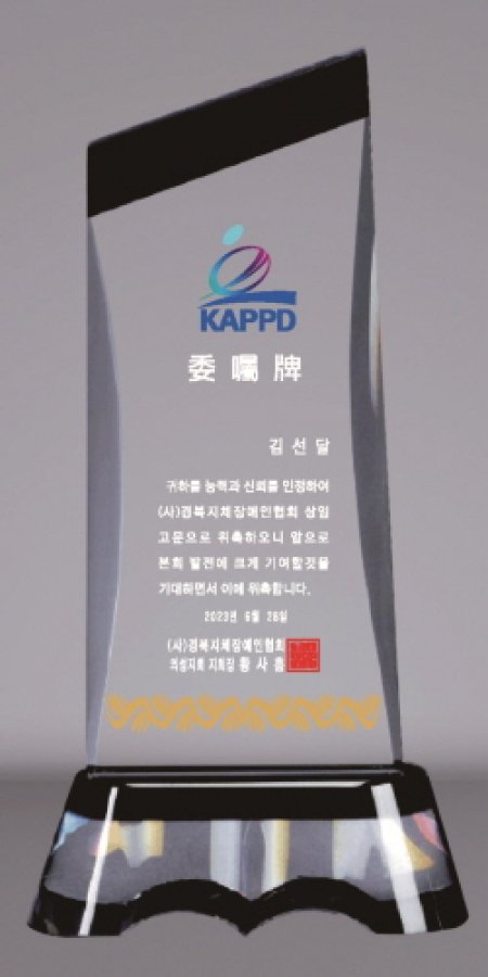 크리스탈 상패 382 #2