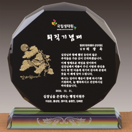 크리스탈 상패 395 #2