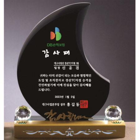 크리스탈 상패 399 #6