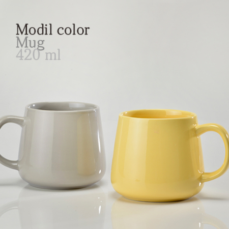 dr매직 모딜 컬러머그 420ml, 15온스 (옐로우,그레이) #3
