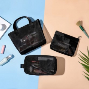 매쉬 다용도파우치 가방 용품 세면도구 중형