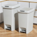 작은이미지: 투버튼 페달 원터치 실용적인 쓰레기통 20L #2