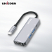 작은이미지: 유니콘 C타입 4in1 멀티허브 PD 87W 충전 지원 알루미늄 TCH-P10 #4