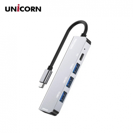 유니콘 C타입 5in1 멀티 허브 PD 87W 충전 지원 알루미늄 TCH-P20 #3