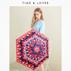 [타임앤러버] 기린 5단우산 수동 양우산