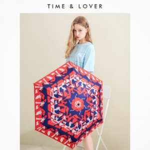 [타임앤러버] 기린 5단우산 수동 양우산