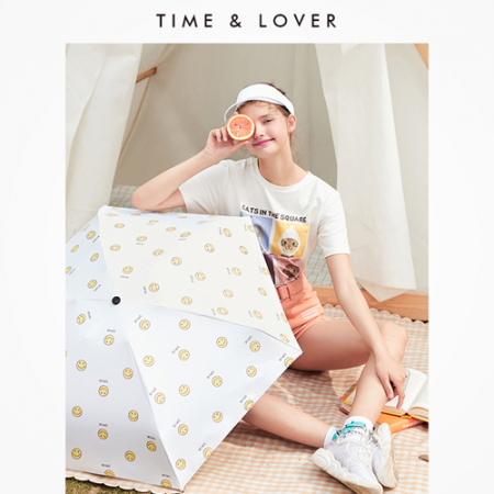 [타임앤러버] 스마일 5단우산 수동 양우산 #2