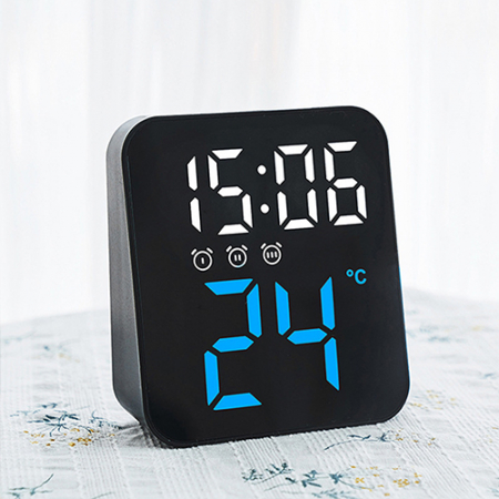 넥스원 정사각 디지털LED 벽걸이겸용 탁상시계 온도계 GH8015 #3