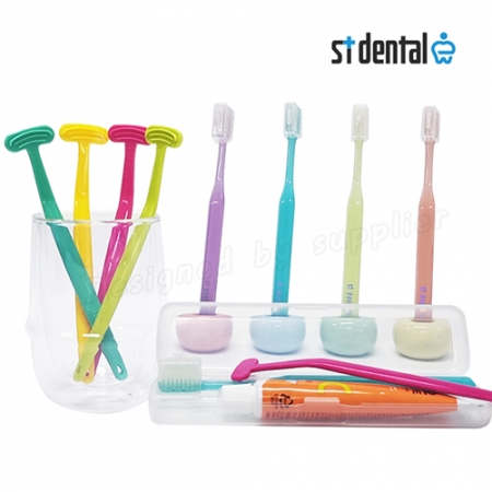 ST덴탈 혀클리너 엠보싱 페리오 칫솔치약 여행용세트 #4