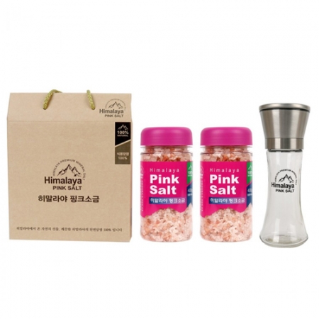 루무드 히말라야 핑크소금 선물 세트 400g x 2개입 + 그라인더 #2