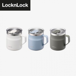 락앤락 메트로 텀블러 머그 355ml 스윙형캡, 화이트, 카키, 블루